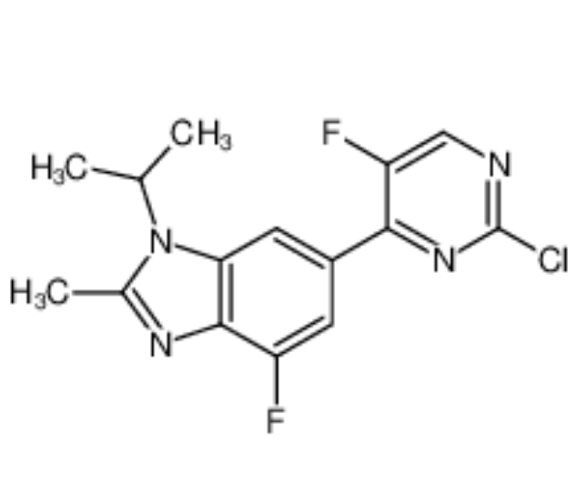 6-(2-氯-5-氟-嘧啶-4-基)-4-氟-1-异丙基-2-甲基-1H-苯并咪唑