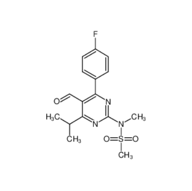 4-(4-氟苯基)-6-异丙基-2-[(N-甲基-N-甲磺酰)氨基]嘧啶-5-甲醛