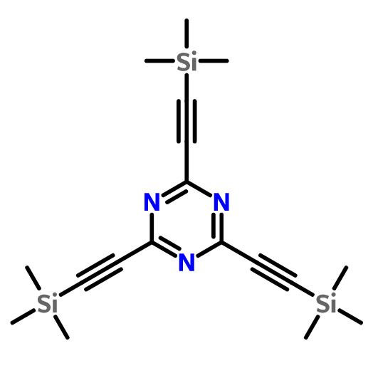 2,4,6-三((三甲基甲硅烷基)乙炔基)-1,3,5-三嗪