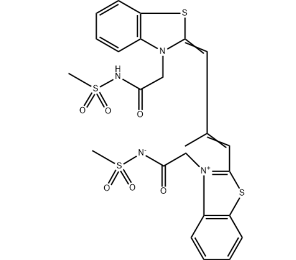 Benzothiazolium, 2-[2-methyl-3-[3-[2-[(methylsulfonyl)amino]-2-oxoethyl]-2(3H)-benzothiazolylidene]-
