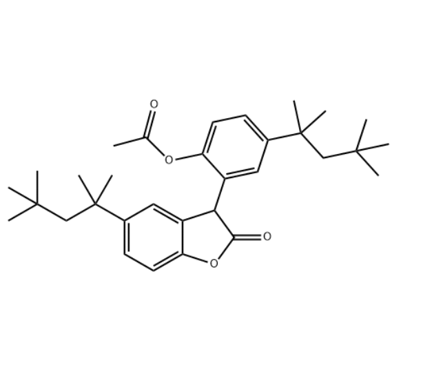 3-[2-乙酰氧基）-5-（1，1，3，3-四甲基丁基）苯基]-5-（1，1，3，3-四甲基丁基）-2（3H）-苯并呋喃酮