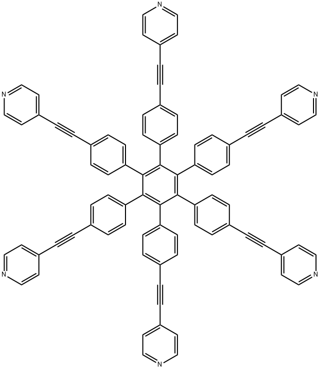 4,4'-((3',4',5',6'-TETRAKIS(4-(PYRIDIN-4-YLETHYNYL)PHENYL)-[1,1':2',1''-TERPHENYL]-4,4''-DIYL)BIS(ET