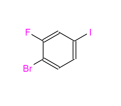 1-溴-2-氟-4-碘苯；136434-77-0