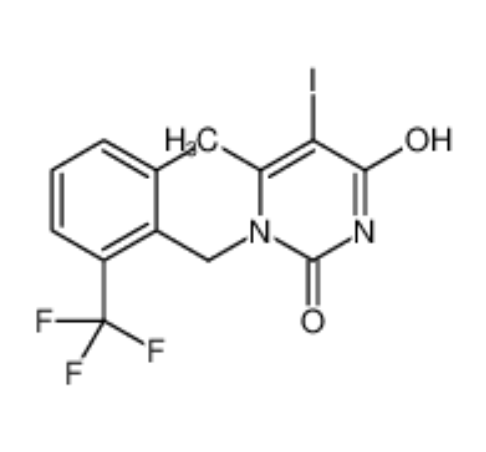 1-[2-氟-6-(三氟甲基)苄基]-5-碘-6-甲基嘧啶-2,4(1H,3H)-二酮