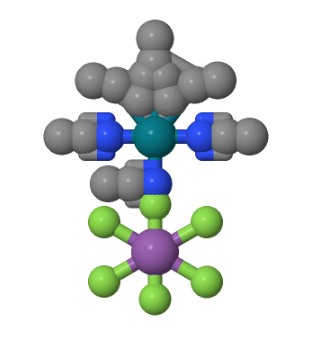 125357-42-8；二(六氟锑酸)三乙腈(五甲基环戊二烯基)铑(III)
