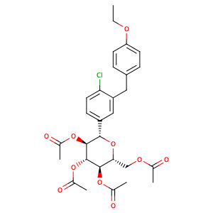 2-氯-5-(2,3,4,6-四-O-乙酰基-β-D-吡喃葡萄糖-1-基)-4'-乙氧基二苯甲烷