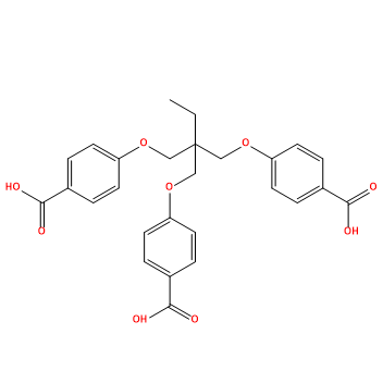 4,4'-[[2-[(4-carboxyphenoxy)methyl]-2-ethylpropane-1,3-diyl]dioxy]dibenzoic acid