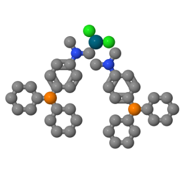 945375-77-9；双[(二环己基)(4-二甲基氨苯基)膦]氯化钯(II)