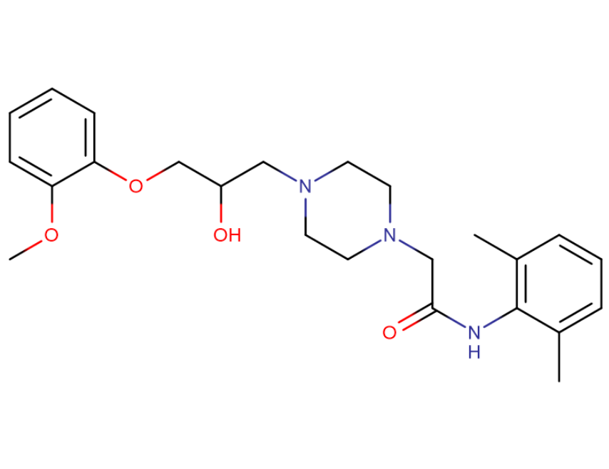 N-(2,6-二甲基苯基)-2-(4-(2-羟基-3-(2-甲氧基苯氧基)丙基)哌嗪-1-基)乙酰胺