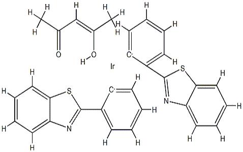 乙酰丙酮酸二(2-苯基苯并噻唑-C2,N)合铱(III)