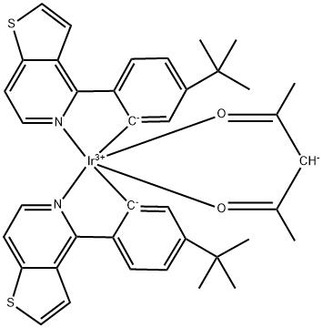 乙酰丙酮酸二(4-(4-叔丁基-苯基)-噻吩[3,2-c]吡啶-C2,N)合铱(III)