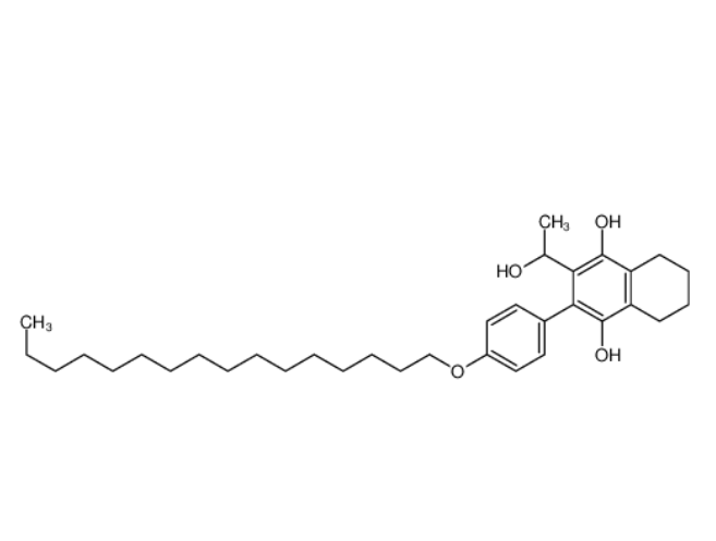 2-（4-十六氧基苯基）-3-羟乙基-5，6，7，8-四氢萘-1，4-二醇