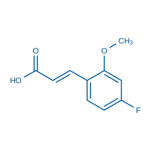 4-Fluoro-2-methoxycinnamic acid