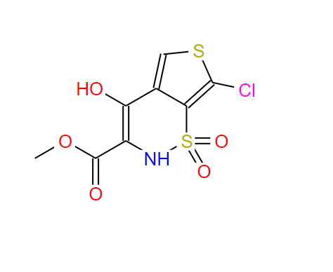 6-氯-4-羟基-3-甲氧羰基-2H-噻吩并[2,3-e]-1,2-噻嗪-1,1-二氧化物