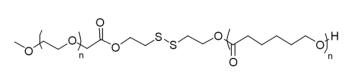 mPEG-SS-PCL 甲氧基聚乙二醇-双硫键-聚己内酯;甲氧基聚乙二醇-SS-聚己内酯