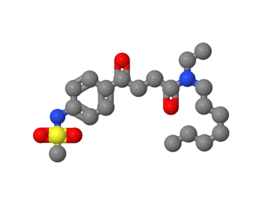 100632-58-4；N-乙基-N-庚基-4-[(甲磺酰氨基)苯基]-4-氧代丁酰胺