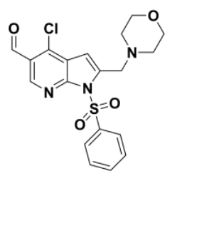 4-氯-2-(4-吗啉基甲基)-1-(苯磺酰基)-1H-吡咯并[2,3-b]吡啶-5-甲醛