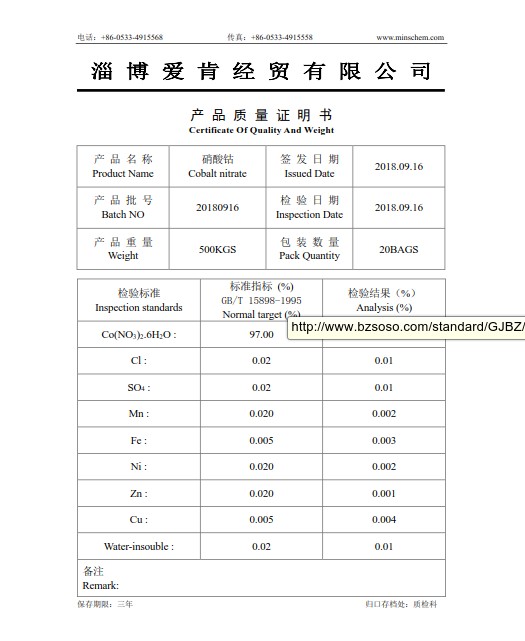 硝酸钴