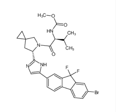 N-[(1S)-1-[[(6S)-6-[5-(7-溴-9,9-二氟-9H-芴-2-基)-1H-咪唑-2-基]-5-氮杂螺[2.4]庚烷-5-基]羰基]-2-甲基丙基]氨基甲酸甲酯