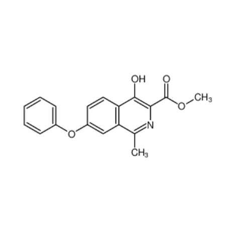 1-甲-4-羟基-7-苯氧基异喹啉-3-甲酸甲酯