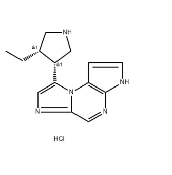 8-((3R,4S)-4-乙基吡咯烷-3-基)-3H-咪唑并[1,2-A]吡咯并[2,3-E]吡嗪盐酸盐