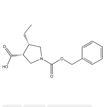 (3R,4S)-4-乙基-1,3-吡咯烷二甲酸 1-(苯基甲基)酯与(alphaR)-alpha-甲基-1-萘甲胺的化合物