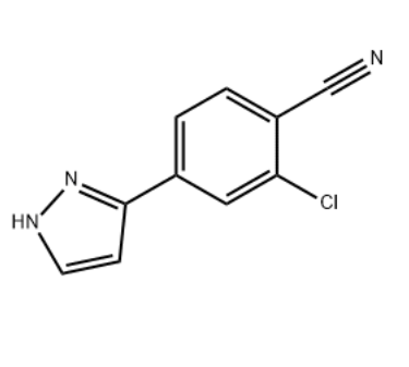 2-氯-4-(1H-吡唑-3-基)苯甲腈