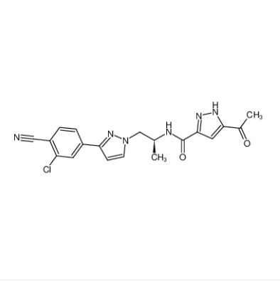 (S)-5-乙酰基-N-(1-(3-(3-氯-3-氰基苯基)-1H-吡唑-1-基)丙烷-2-基)-1H-吡唑-3-羧酰胺