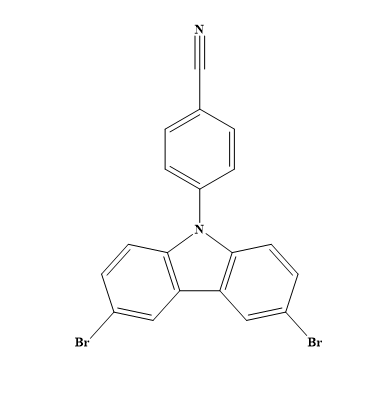4-(3,6-二溴-9H-咔唑-9-基)苯腈；373389-97-0
