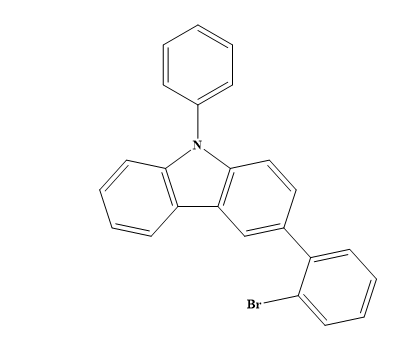 3-(2-溴苯基)-9-苯基-9H-咔唑；1190100-35-6