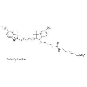 Sulfo Cy5 amine,CAS号 :2183440-44-8,磺化Cy5-伯胺