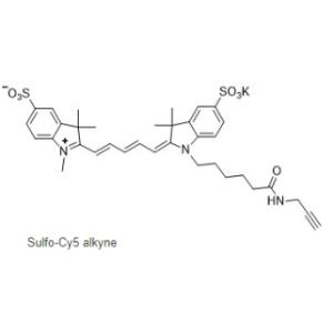 CAS号:1617497-19-4,Sulfo CY5-炔基,Sulfo-CY5 alkyne