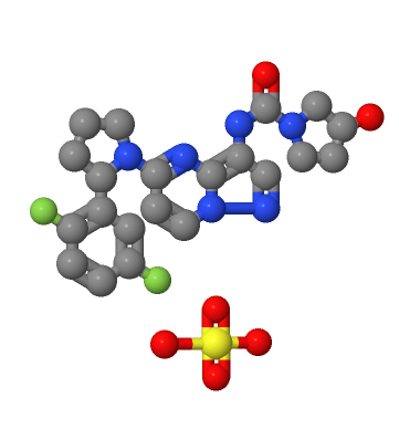 1223405-08-0；硫酸盐拉罗替尼