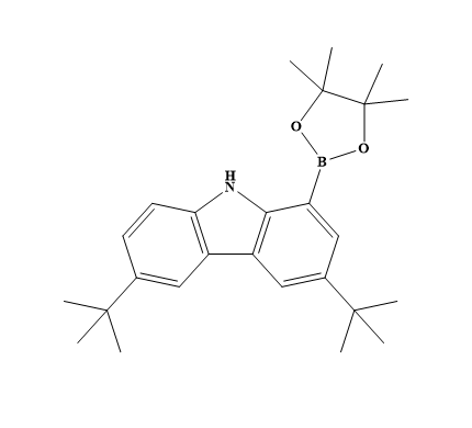 3,6-二叔丁基-1-硼酸频那醇酯-9H-咔唑