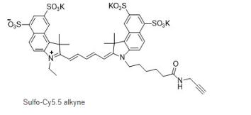 2055046-12-1 Sulfo-Cyanine5.5 alkyne 磺化Cy5.5-炔烃