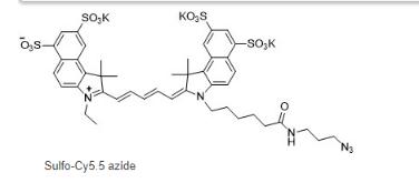 2382994-65-0 Sulfo-Cyanine5.5 azide 磺化Cy5.5-叠氮