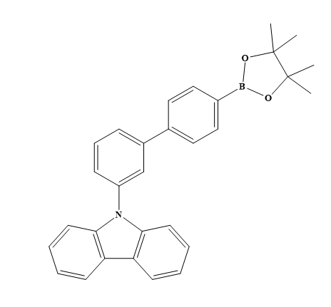 9-[4'-硼酸频那醇酯-[1,1'-联苯] -3-基]-9H-咔唑