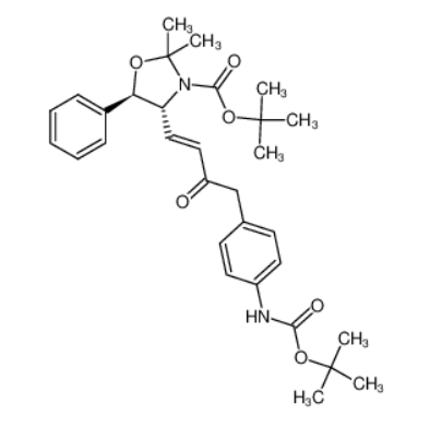 tert-butyl(4R,5R)-4-((E)-4-(4-((tert-butoxycarbonyl)amino)phenyl)-3-oxobut-1-en-1-yl)-2,2-dimethyl-