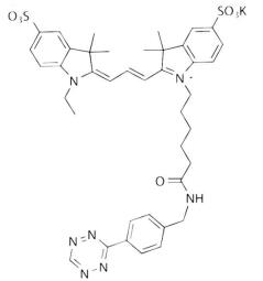 水溶性Cy3四嗪,Sulfo-Cy3 tetrazine,磺化Cy3四嗪