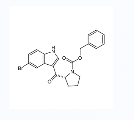 (R)-2-[(5-溴-1H-吲哚-3-基)羰基]-1-吡咯烷甲酸苄酯