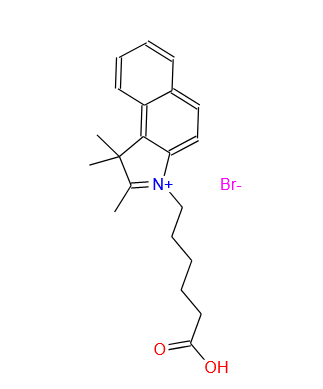 3-(5-carboxypentyl)-1,1,2-trimethyl-1H-benzo[e]indol-3-ium bromide