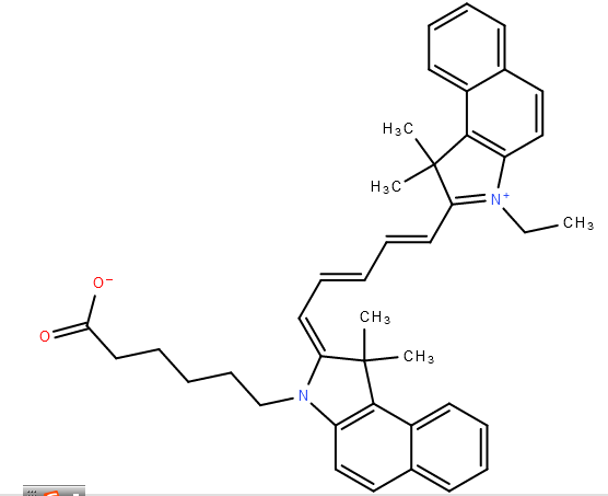 2-[5-[3-(5-羧基戊基)-1,3-二氢-1,1-二甲基-2H-苯并[E]吲哚-2-亚基]-1,3-戊二烯基]-3-乙基-1,1-二甲基-1H-苯并[E]吲哚内盐