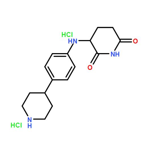 3-((4-(piperidin-4-yl)phenyl)amino)piperidine-2,6-dione dihydrochloride
