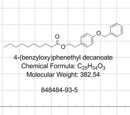 2-(4-苄基氧基苯基)乙基癸酸酯