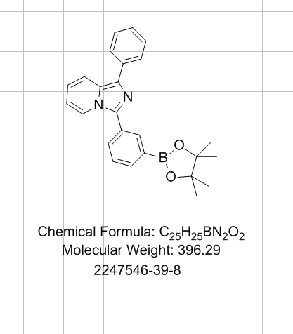 1-苯基-3-（3-（4,4,5,5-四甲基-1,3,2-二氧杂环戊硼烷-2-基）苯基）咪唑并[1,5-a]吡啶