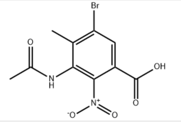 5-BROMO-2-NITRO-3-ACETYL-AMINO-4-METHYLBENZOIC ACID