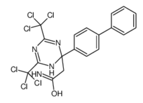 2-[1,1'-biphenyl]-4-yl-4,6-bis(trichloromethyl)-1,3,5-triazin-2-acetamide