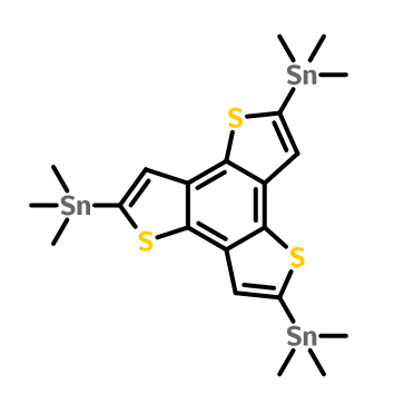 2,5,8-三(三甲基锡)苯并[1,2-B;3,4-B';5,6-B'']三噻吩