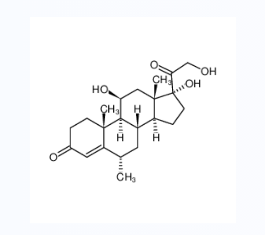 11-beta,17-alpha,21-三羟基-6-alpha-甲基孕甾-4-烯-3,20-二酮