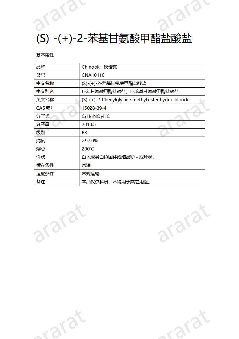 CNA10110 (S)-(+)-2-苯基甘氨酸甲酯盐酸盐_01.jpg